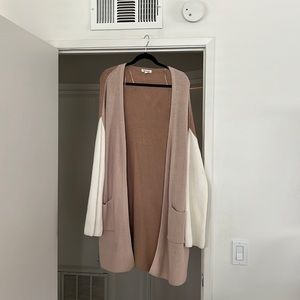 Color block cardigan